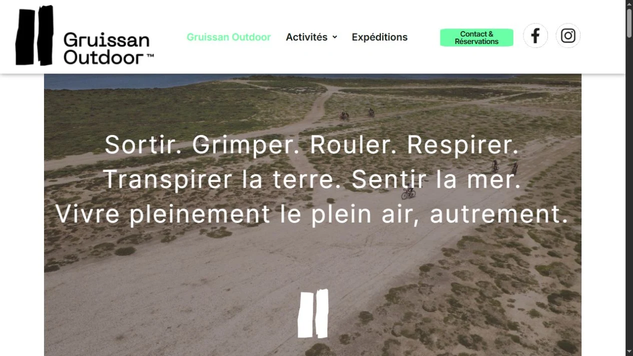 Aperçu du site Gruissan Outdoor